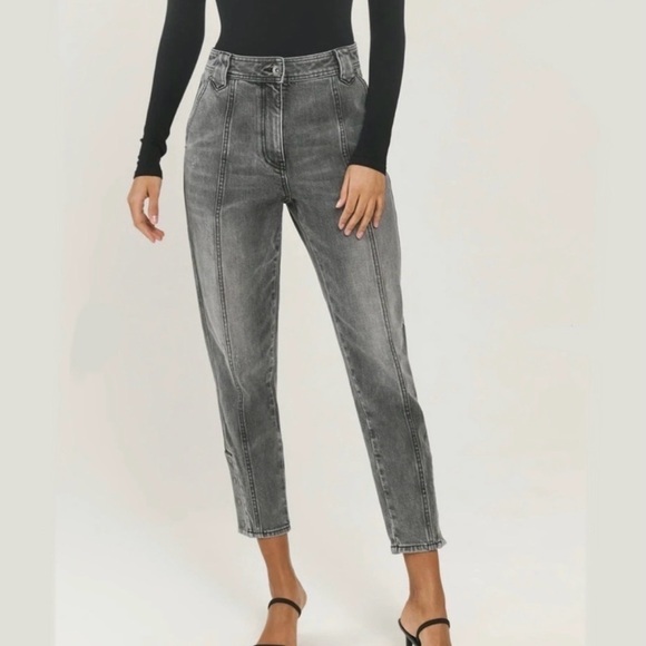 NWT Something Navy Roxie Snap Denim Jeans Washed Black Size 0 - Picture 2 of 12